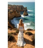 Robe de mariée sirène Tunisie – Élégance naturelle