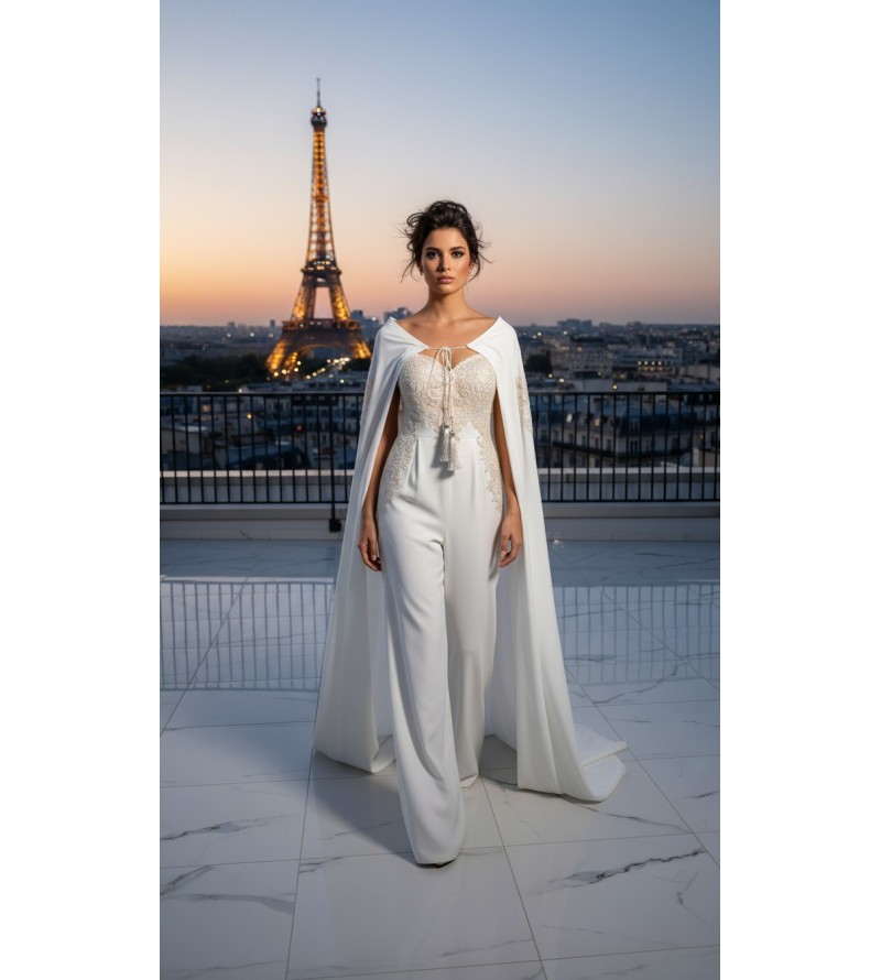 Combinaison avec cape Tunisie – Élégance couture