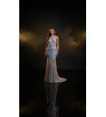 Robe longue brodée Tunisie – Élégance sophistiquée