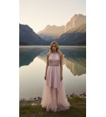 Robe longue fluide Tunisie – Élégance poétique