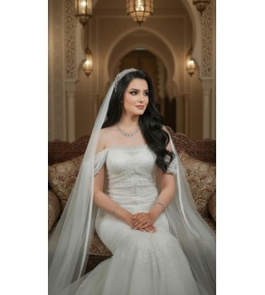 Robe de mariée sirène Tunisie – Élégance orientale