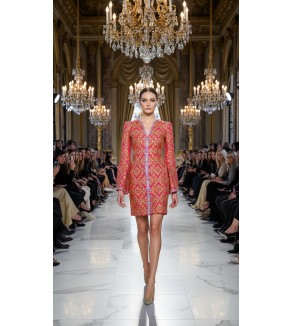 Caftan moderne brodé