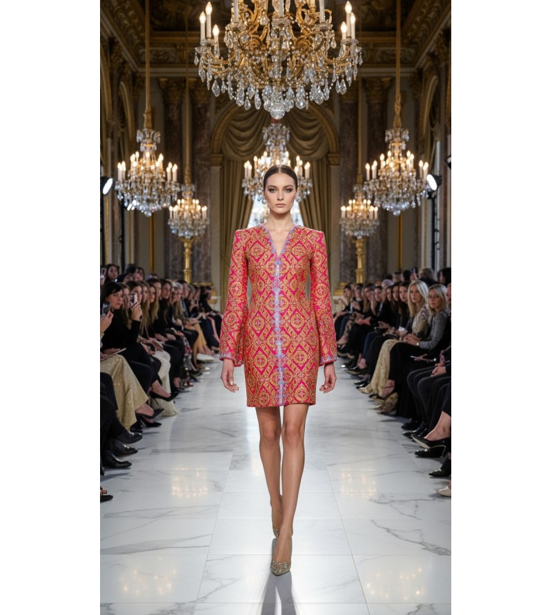 Caftan moderne brodé